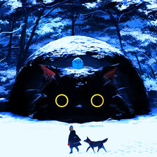 Схема вышивки «Кот»