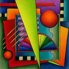 Схема вышивки «Абстрактная подушка»