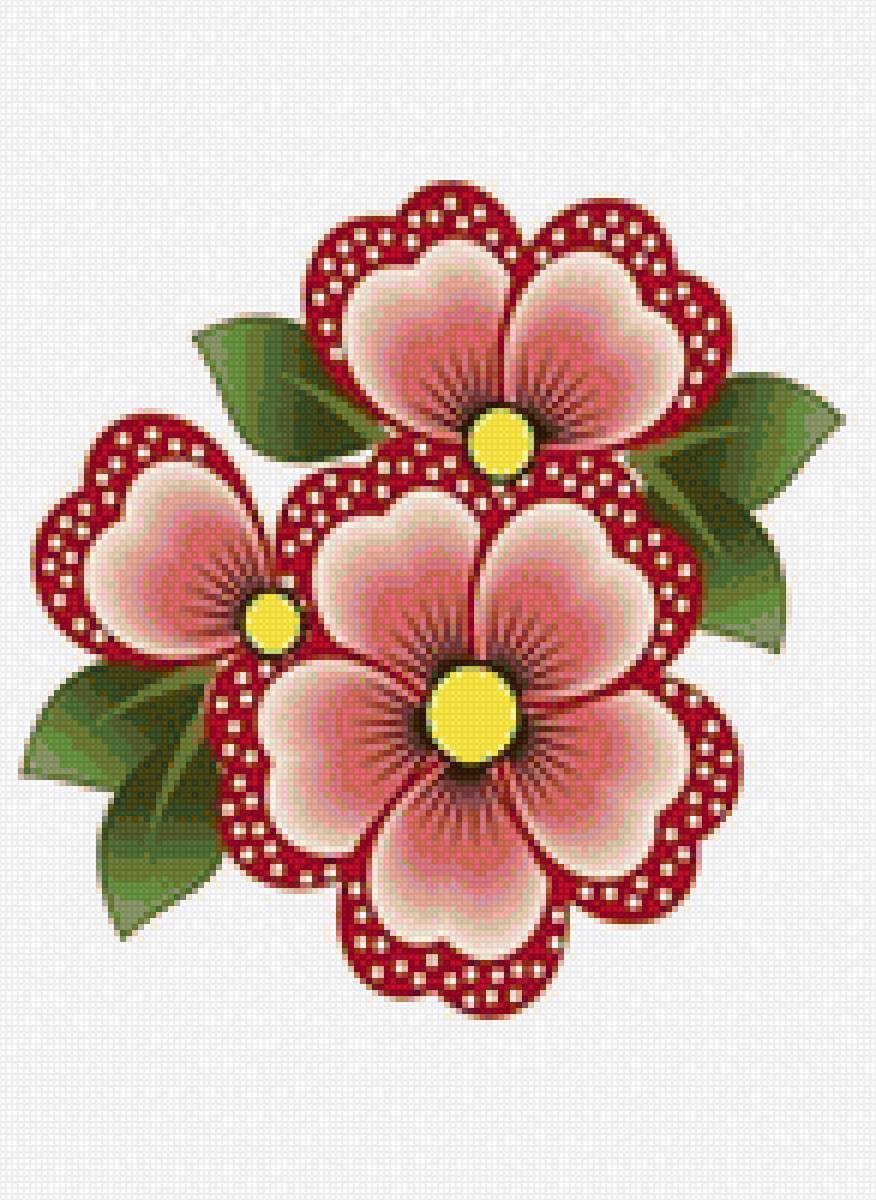 Flores - mariposas - предпросмотр