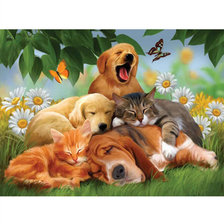 Схема вышивки «Друзья»