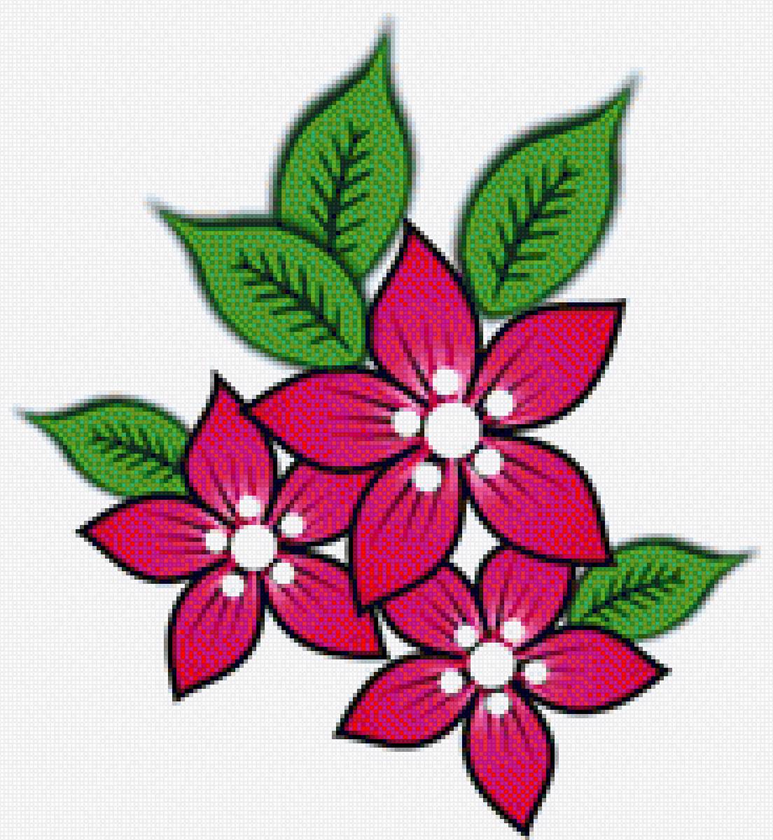 Flores - mariposas - предпросмотр