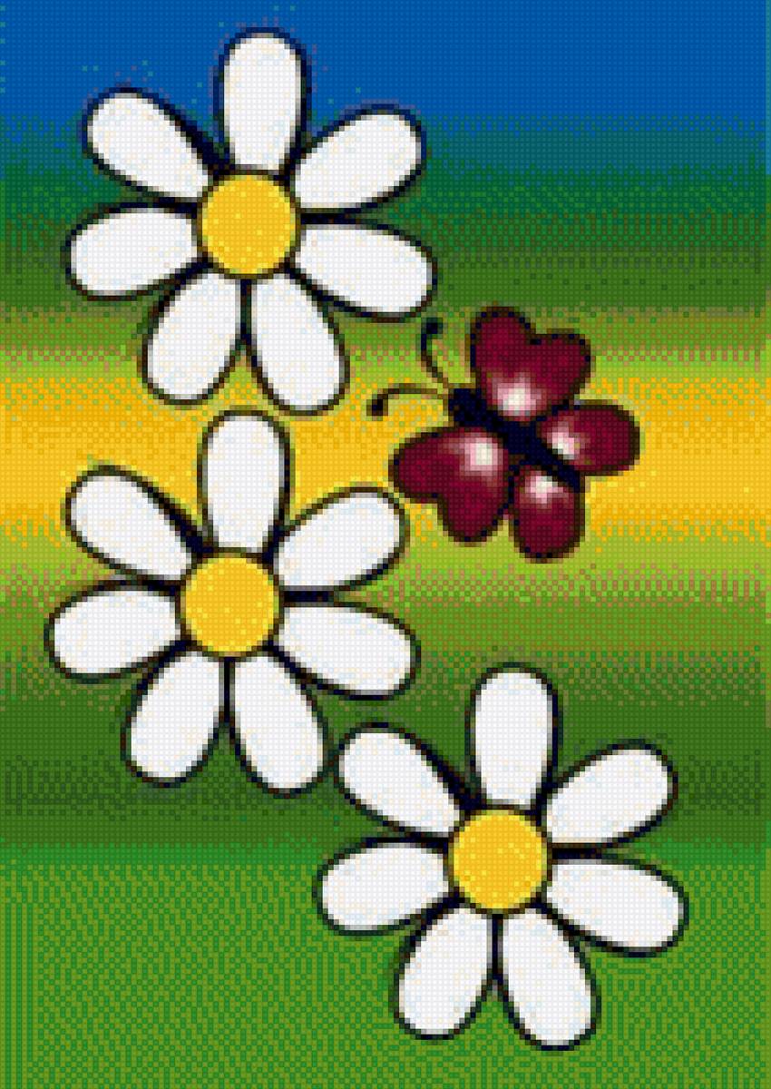 Flores - mariposas - предпросмотр