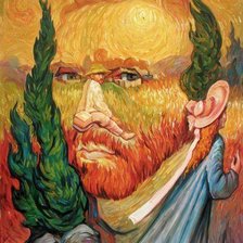 Схема вышивки «Rostros»