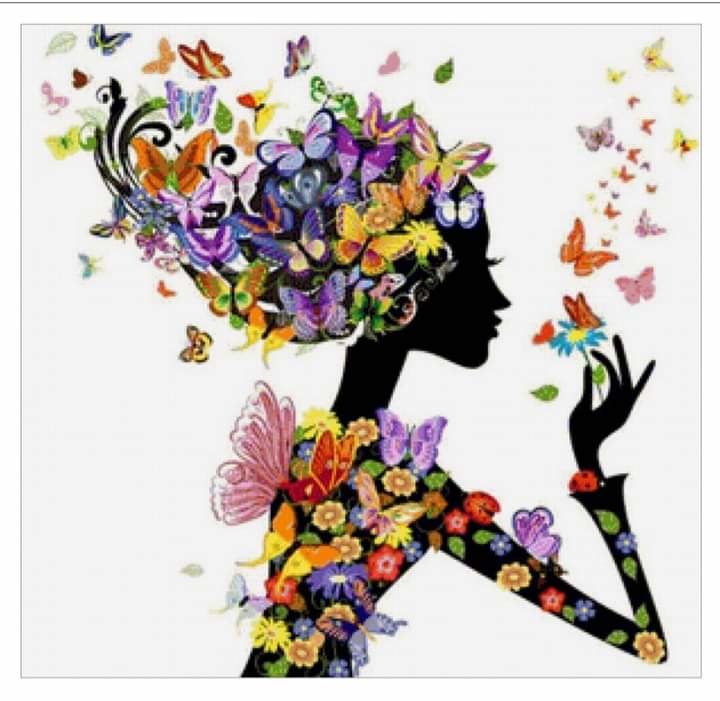 Flores - mariposas - оригинал