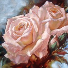 Схема вышивки «Игорь Левашов картины розы»