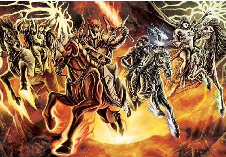 Кони апокалепсиса - миф, лошади - оригинал