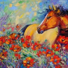 Схема вышивки «На маковому поле»