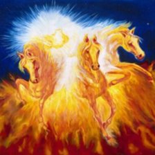 Схема вышивки «Лошади»