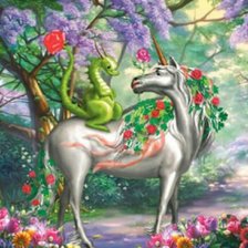 Единорог и дракон