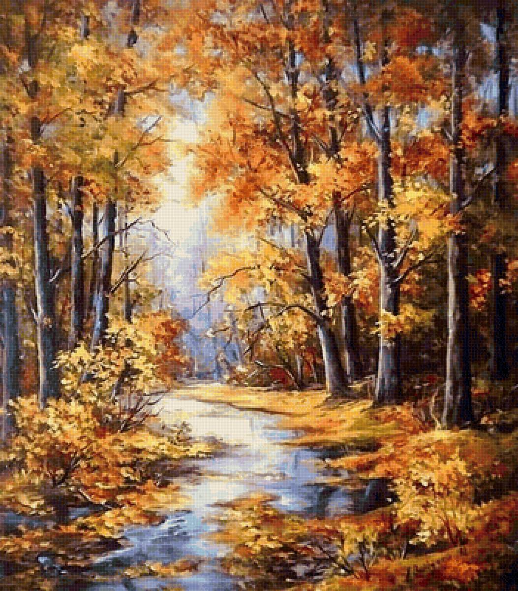 Пейзаж - река, осень., пейзаж, лес - предпросмотр