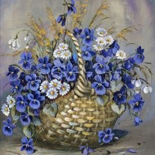 Схема вышивки «Цветы»