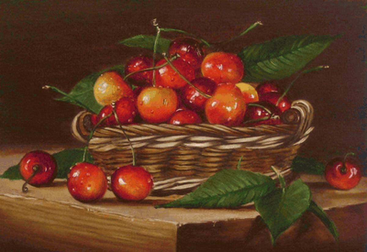 Cesta com frutas. - frutas. - предпросмотр