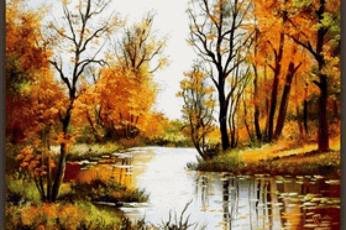 осень - пейзаж, осень, лес - предпросмотр