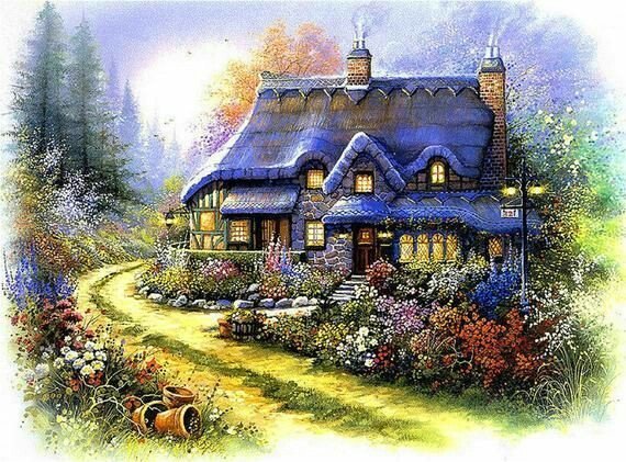 Сказочный домик - сказка, домик, лес - оригинал