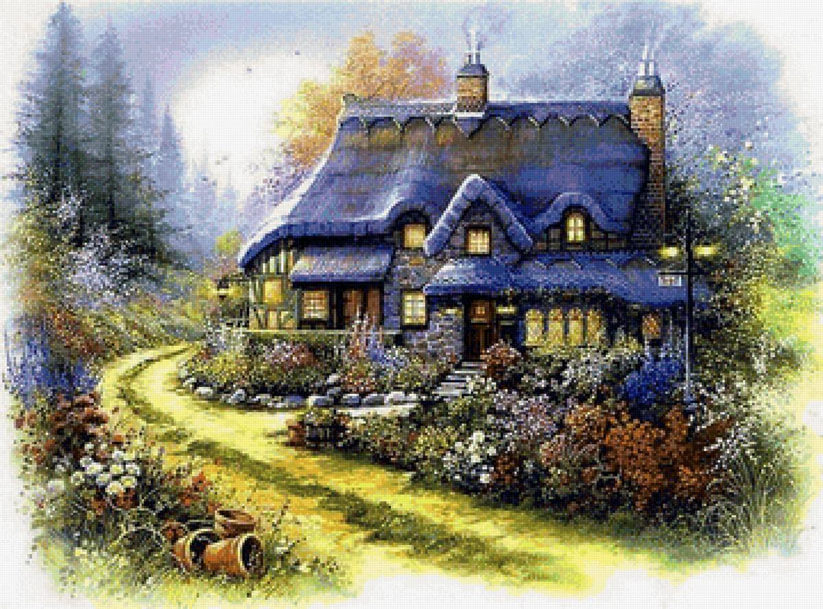 Сказочный домик - лес, сказка, домик - предпросмотр