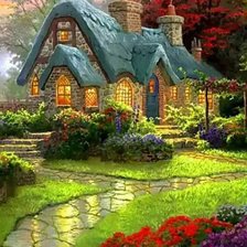 Схема вышивки «Домик»