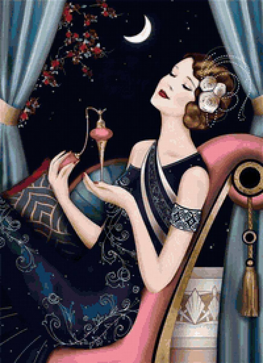 любимый аромат - духи, дама - предпросмотр