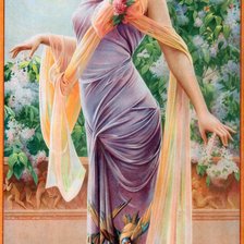 Схема вышивки «девушка»