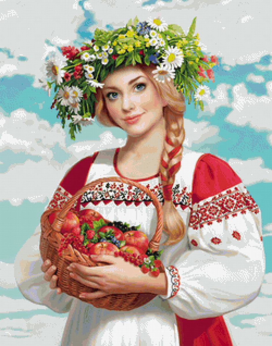 Девушка - девушка, русская красавица - предпросмотр