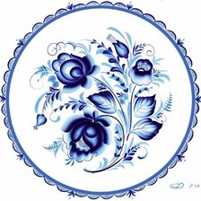Схема вышивки «Тарелка»