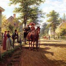 Схема вышивки «На улице»