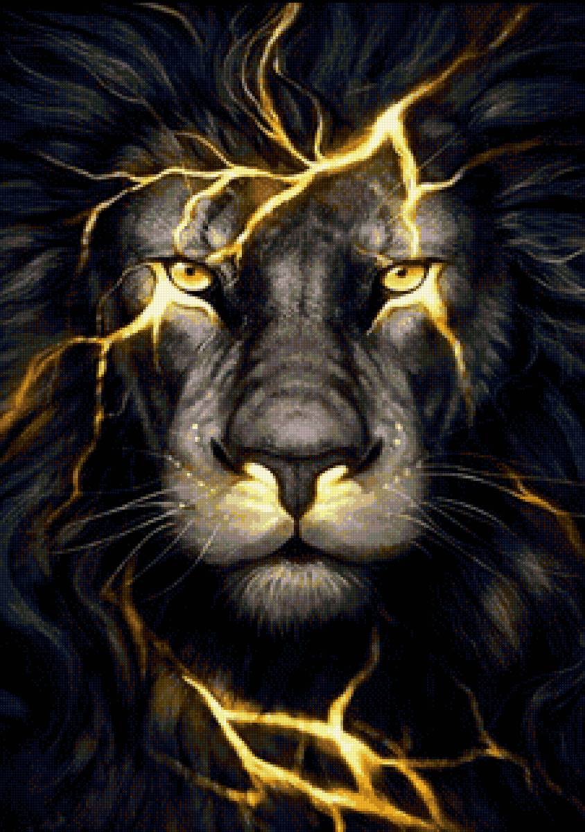 Лев с золотом - предпросмотр