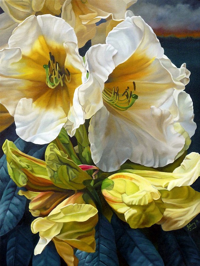 Лилейник джентл шепперд - лилейник, картина, цветы - оригинал