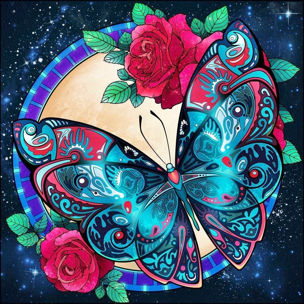 Бабочка на подушке - подушка, бабочка - оригинал