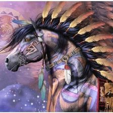 Схема вышивки «Caballos»