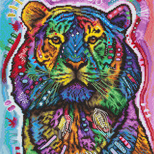Схема вышивки «Tiger color»
