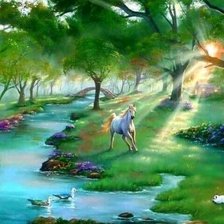 Схема вышивки «В лесу»