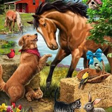 Схема вышивки «Animalitos»