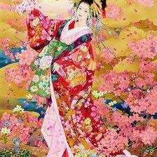 Схема вышивки «Гейша»