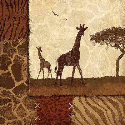 Савана Африка - африка, саванна, подушка - оригинал