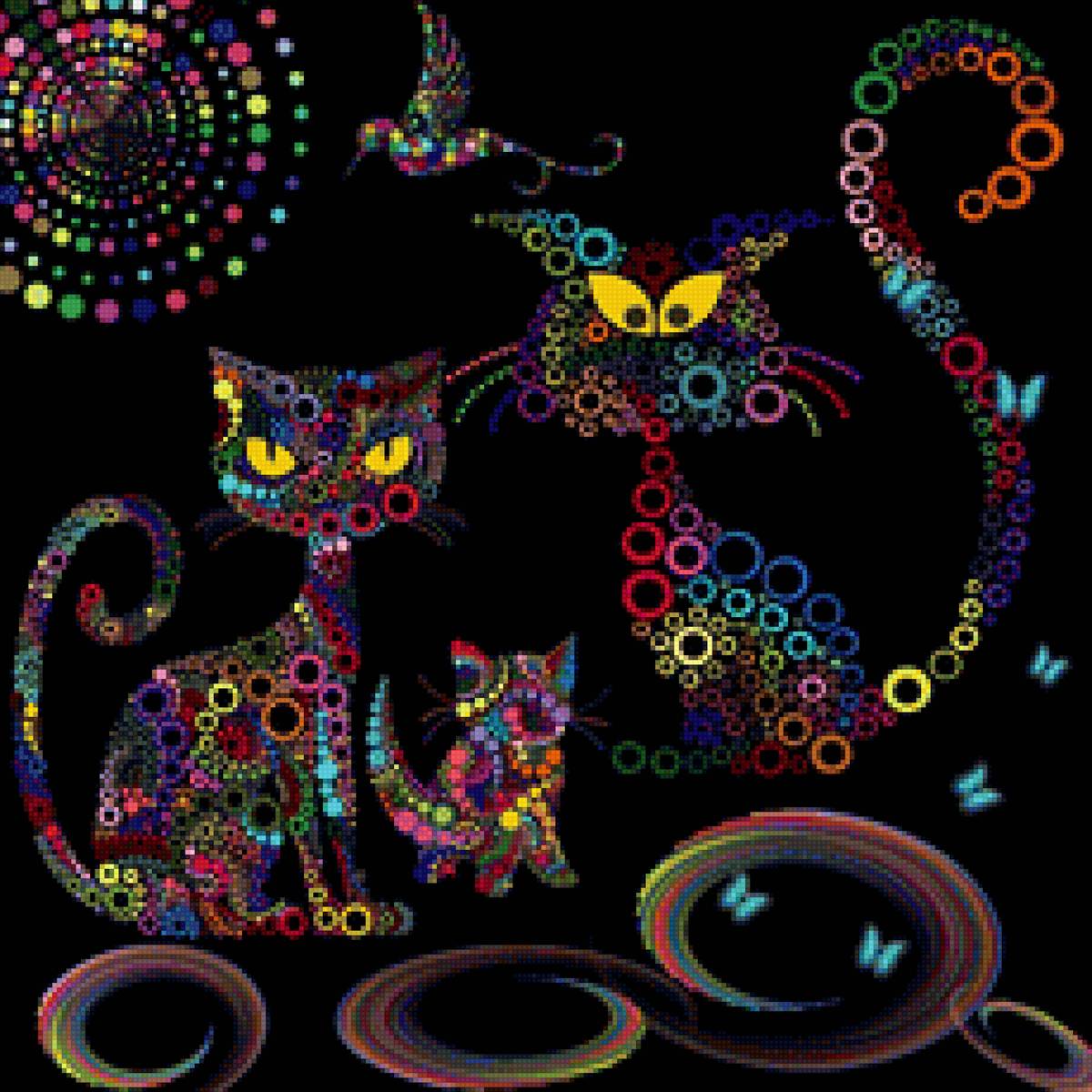 Кошки - подушка, котята, кошки - предпросмотр