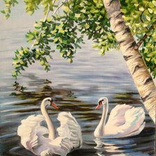 Схема вышивки «Gansos2»