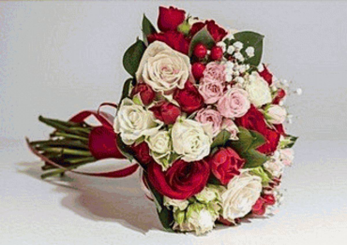 Красная цветочная композиция - букет, цветы, композиция - предпросмотр