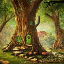 Схема вышивки «сказочный лес»