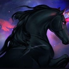 Схема вышивки «Единорог»