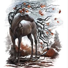 Схема вышивки «Лошадь»