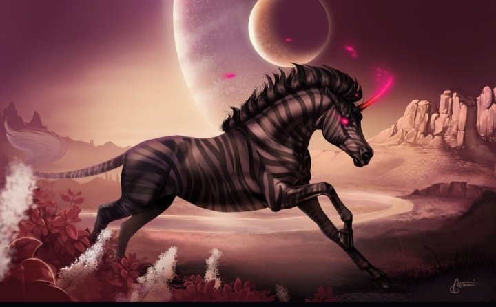 Единорог - лошади, миф - оригинал