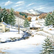 paisagens de inverno.