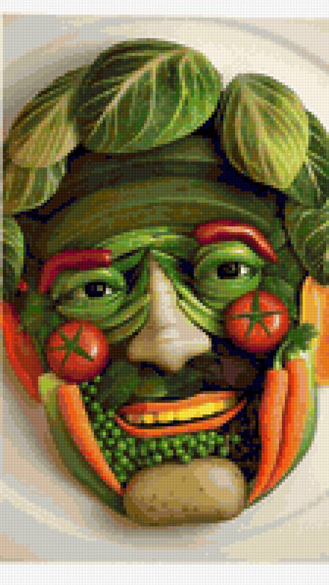 овощной портрет - предпросмотр