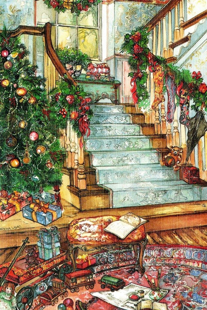 Christmas stairs - оригинал