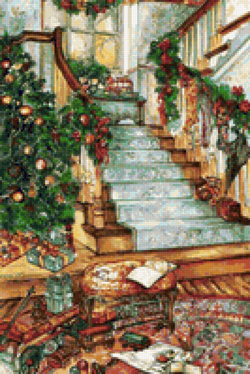 Christmas stairs - предпросмотр