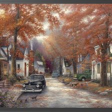 Схема вышивки «carrer tardor»