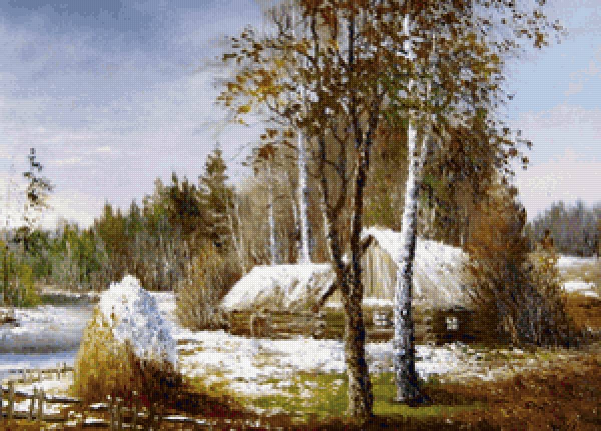 деревенский пейзаж - предпросмотр