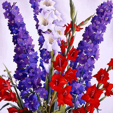 Схема вышивки «flores»