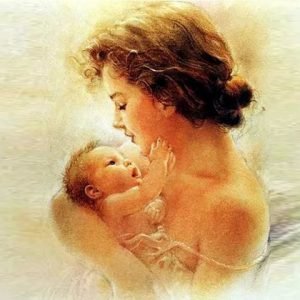 Женщина с ребенком - младенец, мама, девушка - оригинал