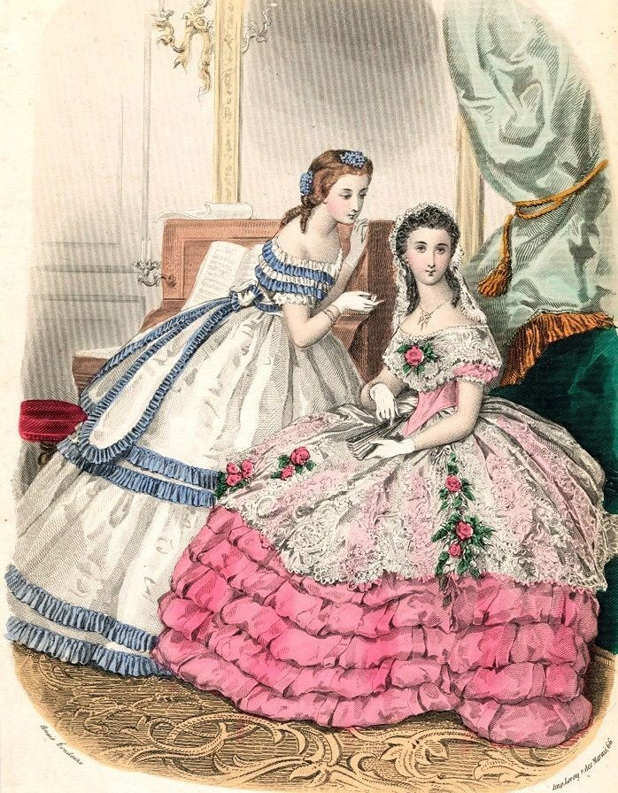 Девушки 19 век - дама, 19 век - оригинал